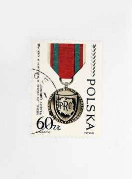 Polish old stamp
