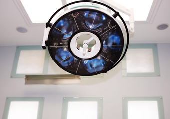 Big surgical lamp in operation theater