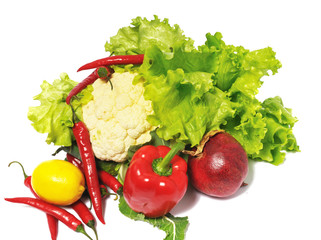 many ripe vegetables