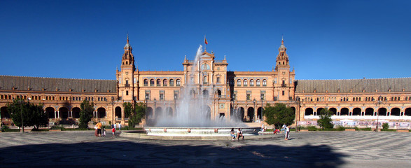 Fototapeta premium sevilla plaza espana panoramica