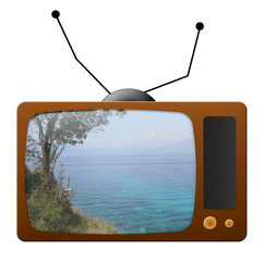 Fernsehger&auml;t  mit Bild
