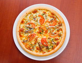 Pizza and italian kitchen. Studio.