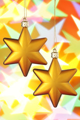 Gold Christmas stars