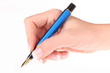Closeup of a fountain pen