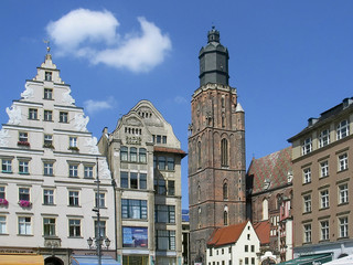 Fototapeta na wymiar Wrocław, Rynek, Altstadtfassade, Polen