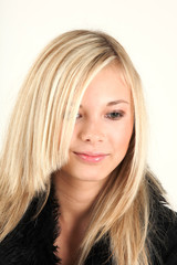 Naklejka premium Teenager is looking forward to see her friend