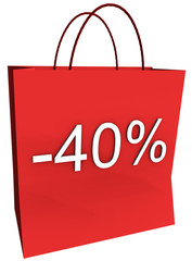 40 Percent Off Shopping Bag