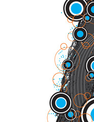 Funky Retro Circles Layout