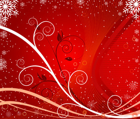 Winter background vector illustration