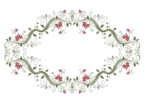 Floral frame
