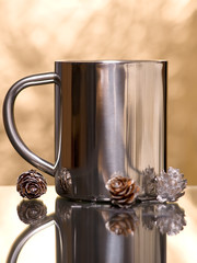silver mug