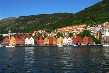 Obraz premium wooden houses of Bergen