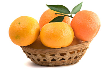 Different cultivars of tangerines in basket