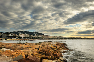 Cloudy morning in Cannes