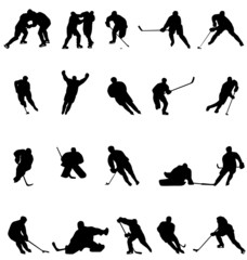hockey silhouettes collection