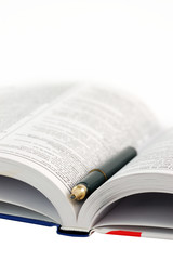 Dictionary with pen