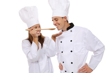 Man and Woman Chef