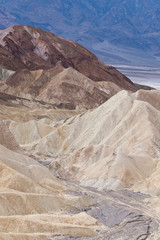 bad water and sand desert in death valley