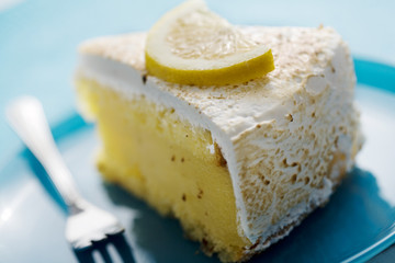 slice of lemon pie