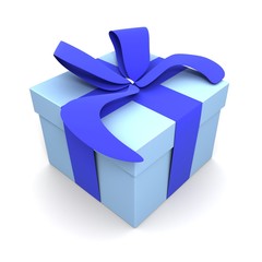 gift, blue
