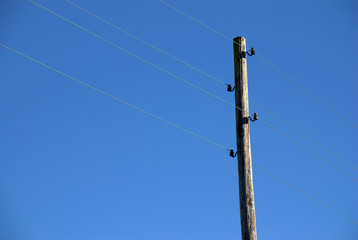 Obraz premium Old Electric Pole