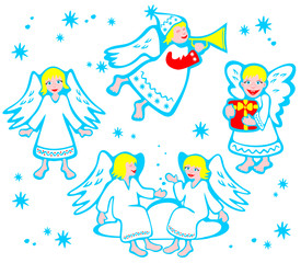 cartoon angels