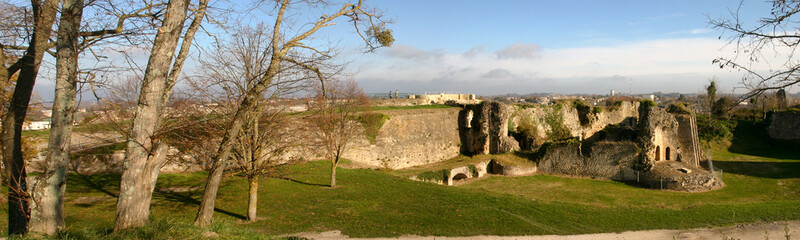 Fototapeta na wymiar vestiges du château médiéval des Rudel à Blaye