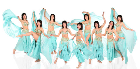 bellydance harem collage