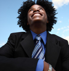 Handsome young businessman