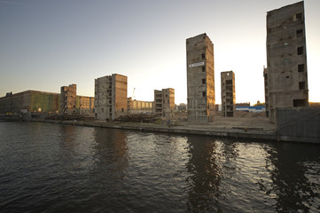 Abriss / Ruinen des Palasts der Republik in Berlin-Mitte