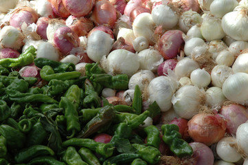 étalage de légumes