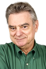 Fototapeta premium Handsome Mature Man Isolated on White