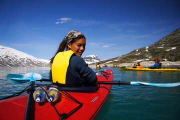 kayak girl