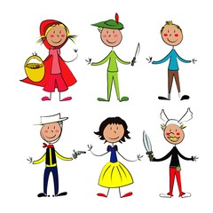 enfant d&eacute;guisement personnages