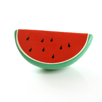 Plastic game, fake watermelon