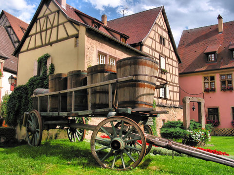 charrette de vigneron