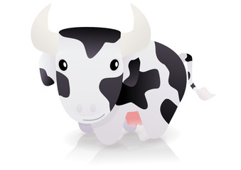 Vache souriante (reflet)