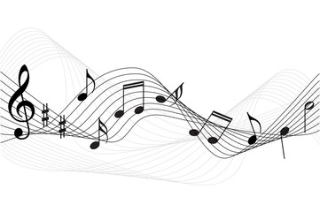 music notes background