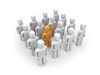 Strong team with different person. Leadership or recruitment