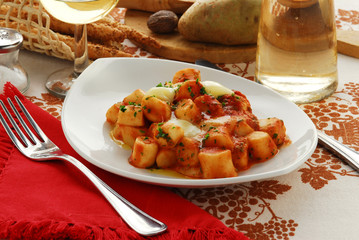 Gnocchi alla scamorza - Primi piatti - Cucina della Toscana