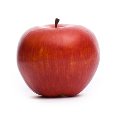 Single red apple