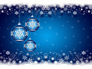 Blue Christmas ornaments © Vanessa