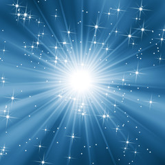 Blue starry background