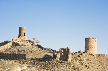 Ancient ruins at Al Mudayrib in Oman