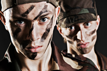 two soldiers