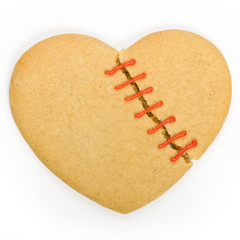 Broken heart cookie