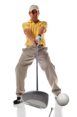 Golf Shot at Impact