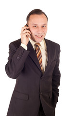 businessman and cellphone