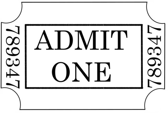 ticket admit one