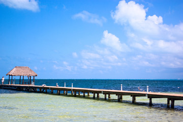 pier dock in cancun